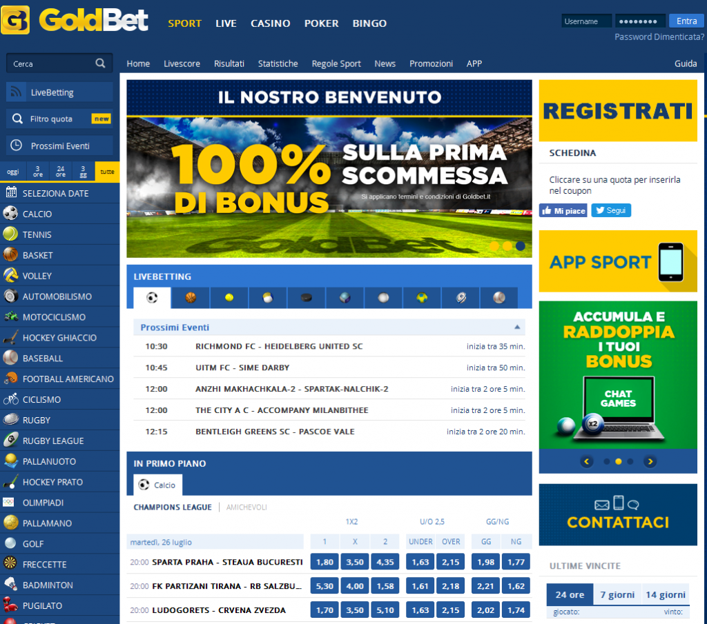 Supercharge Your Wagers: Login to Goldbet Now