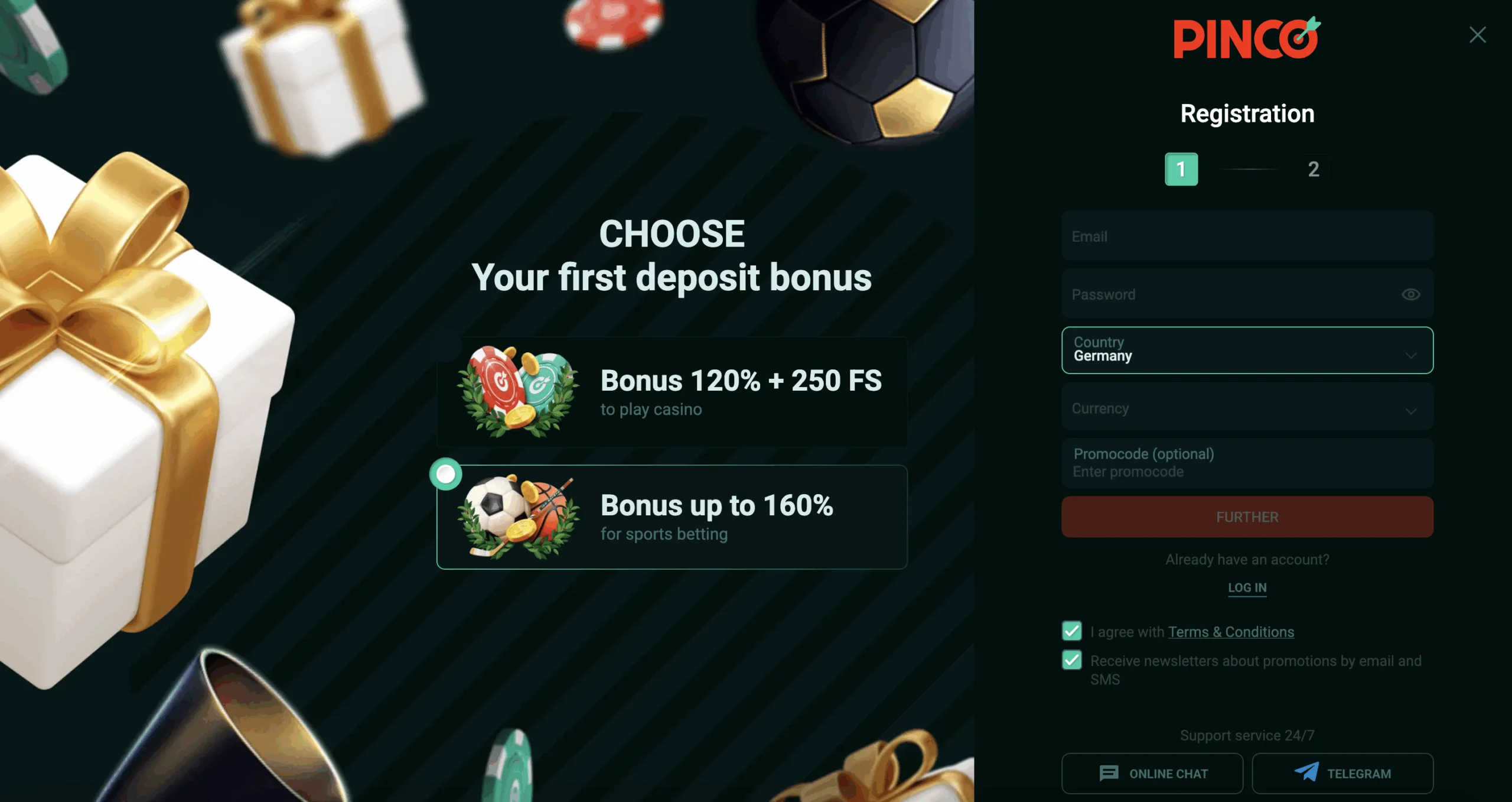 casino pinco online